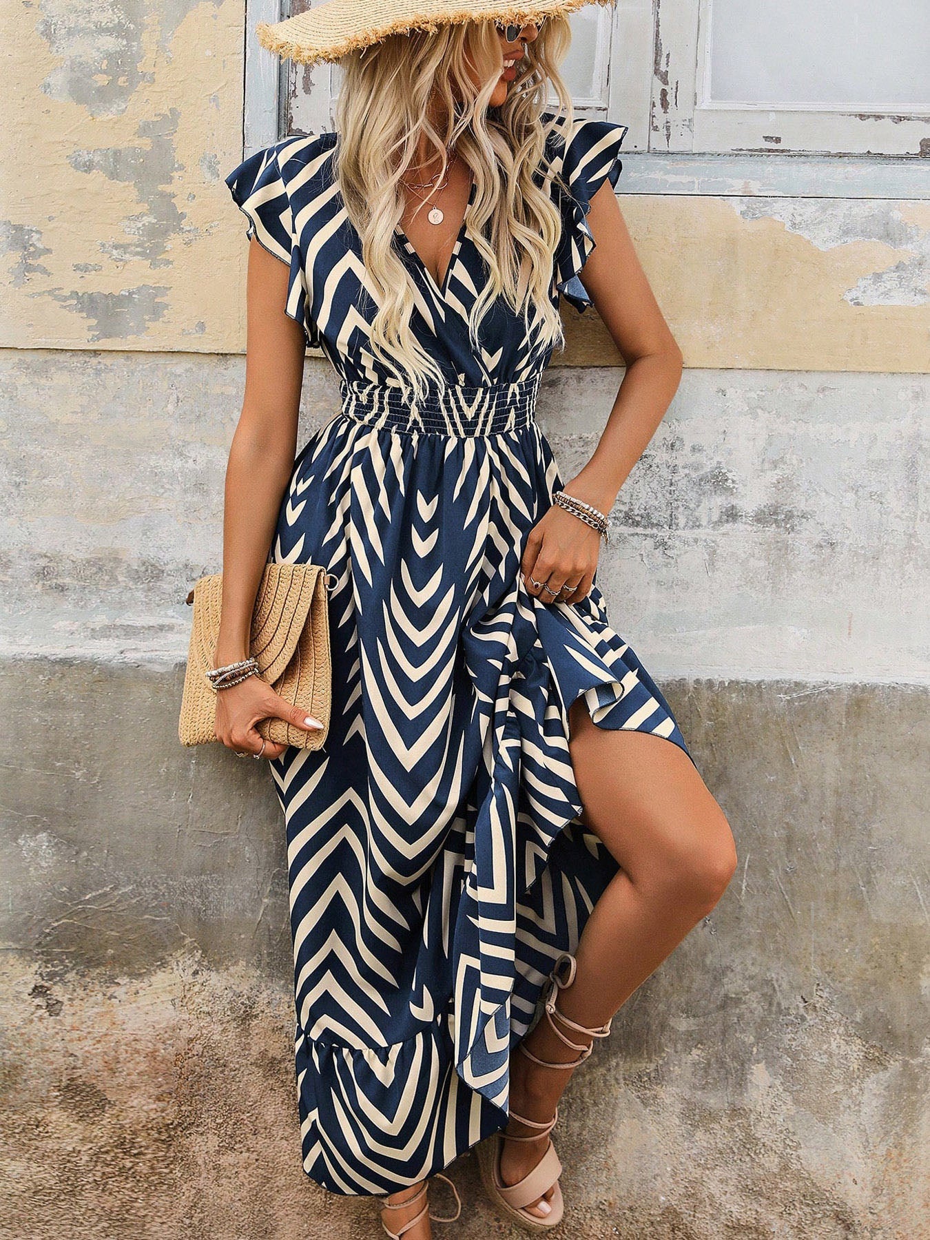 Lariful Boho Style Short Sleeve Dress