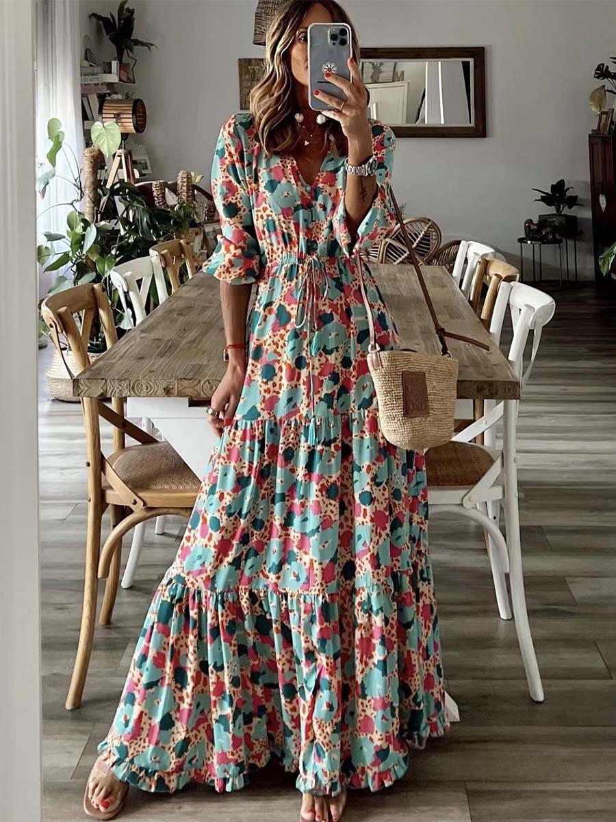 Lariful Floral Expansion Dress