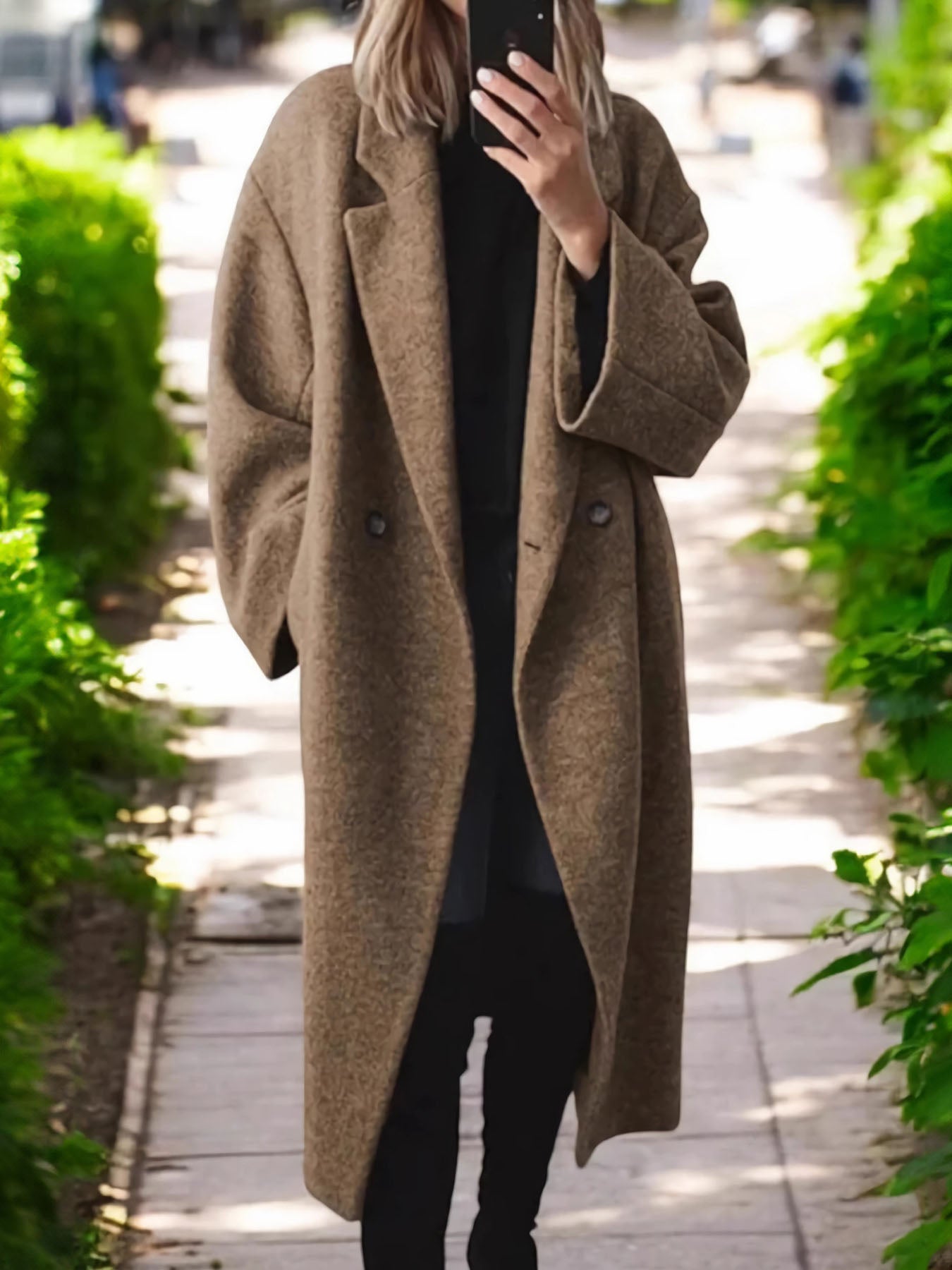 Lariful Woolen Long Trench Coat