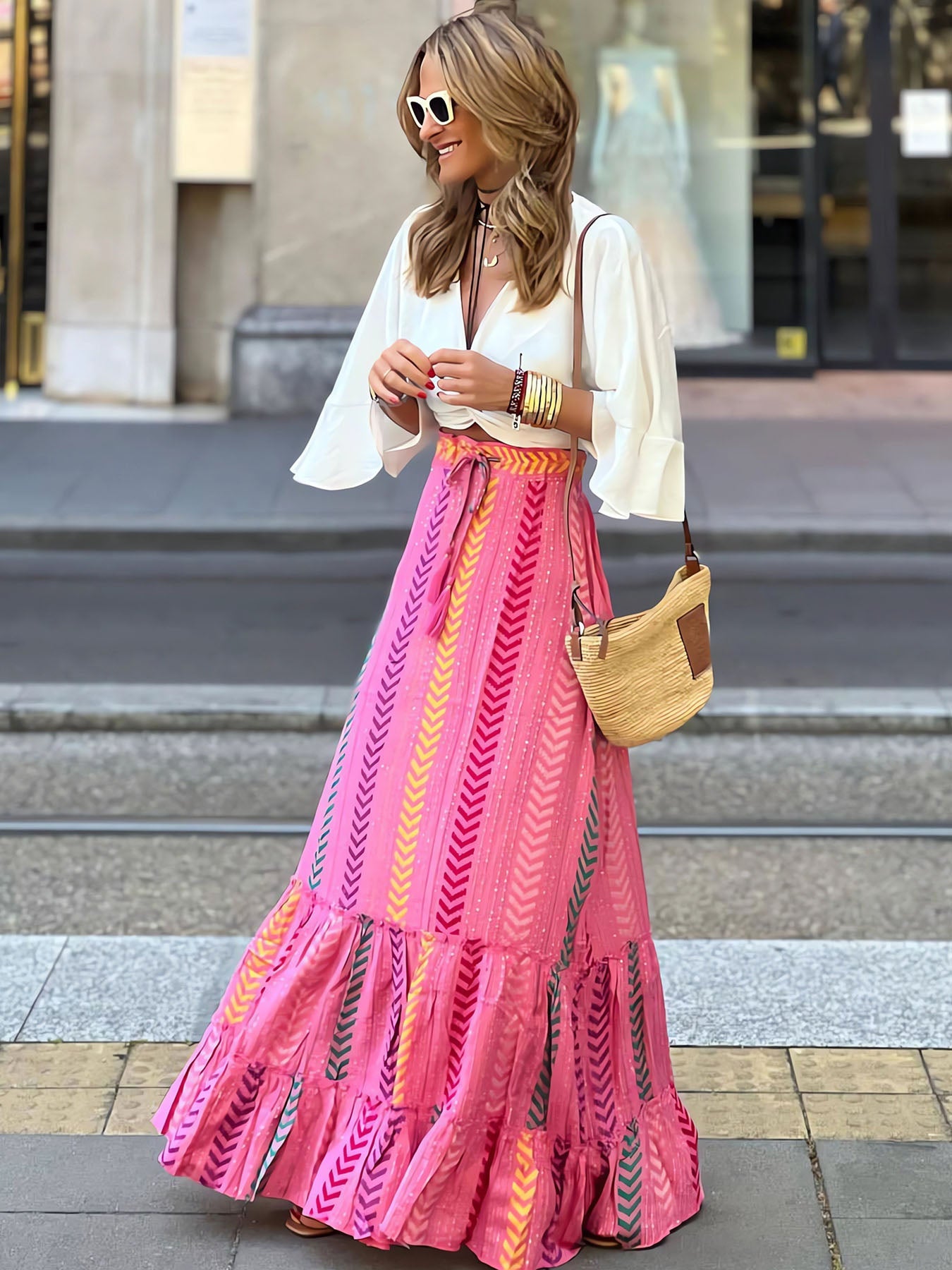 Lariful Pink Comfy Half Dress