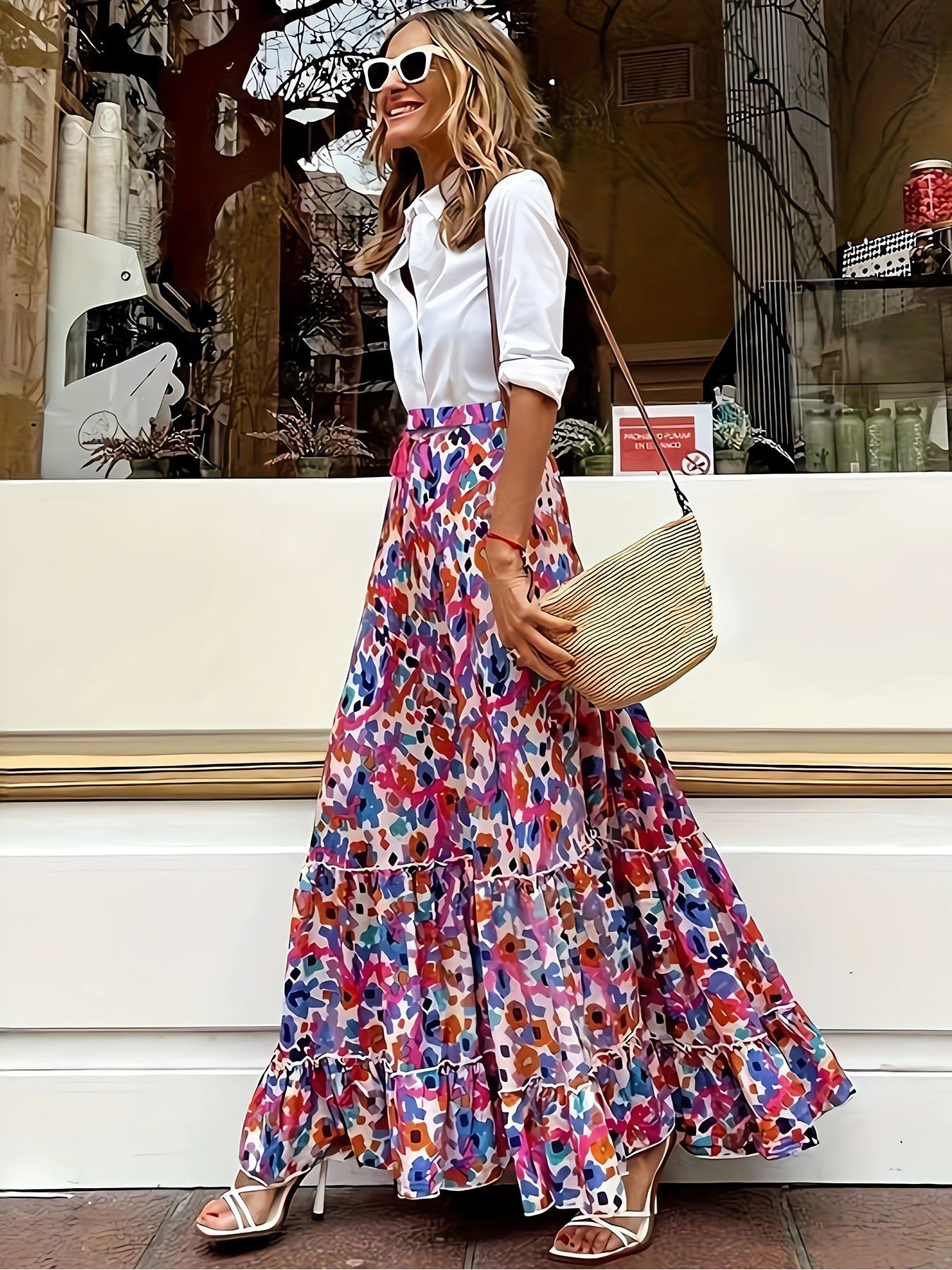 Lariful Floral Half Dress