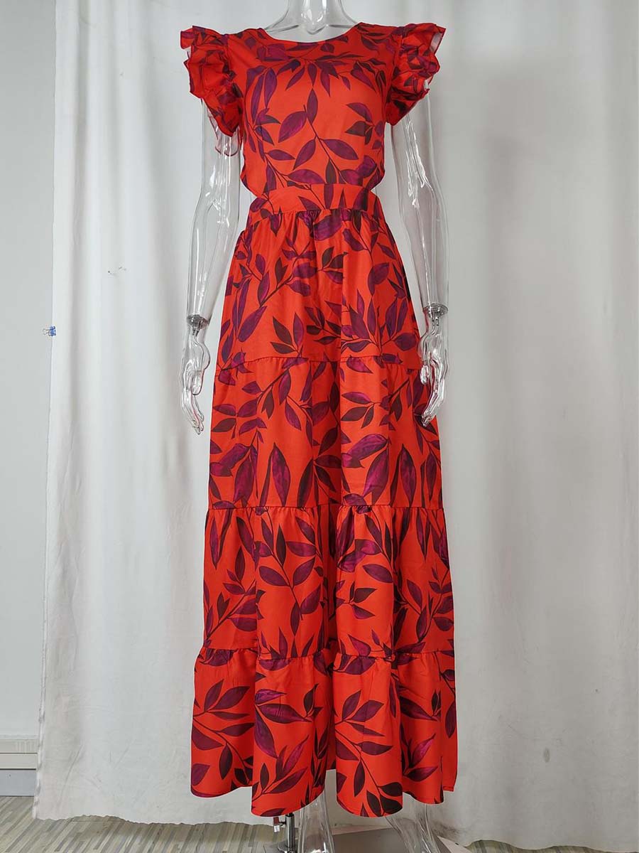 Lariful Red Maxi Dress