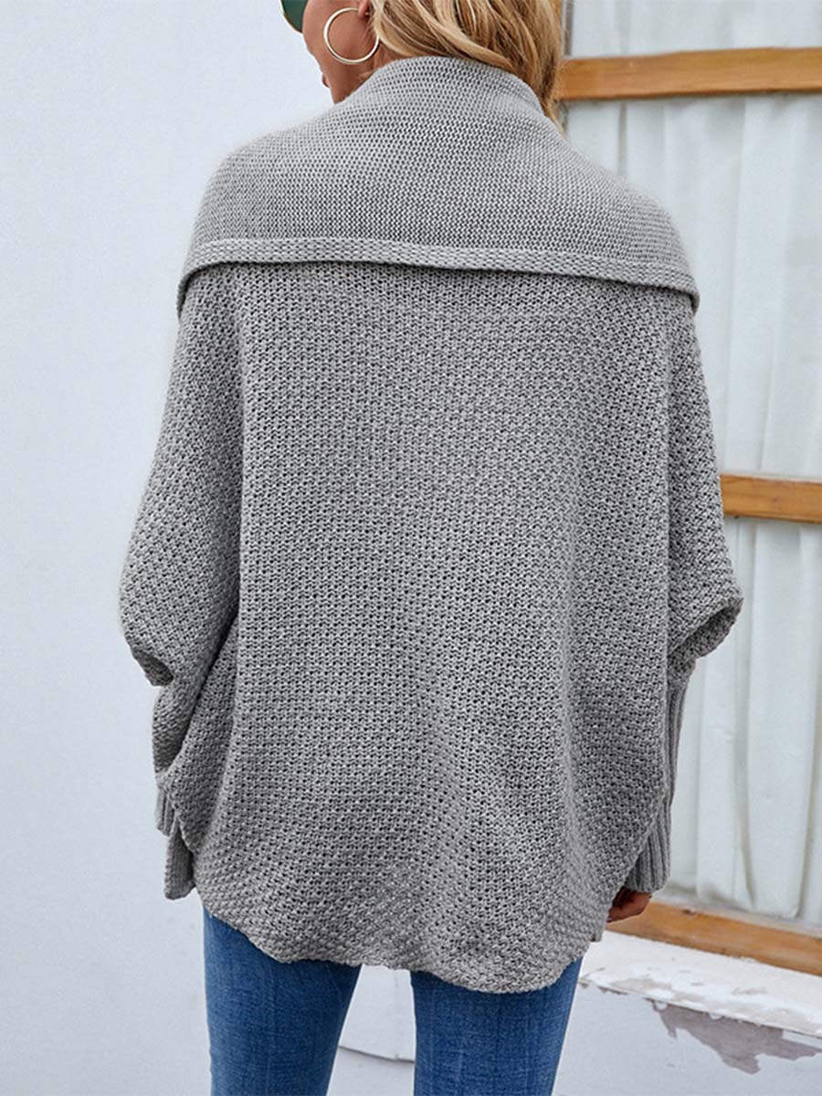 Lariful Bat Sleeved Sweater Cardigan