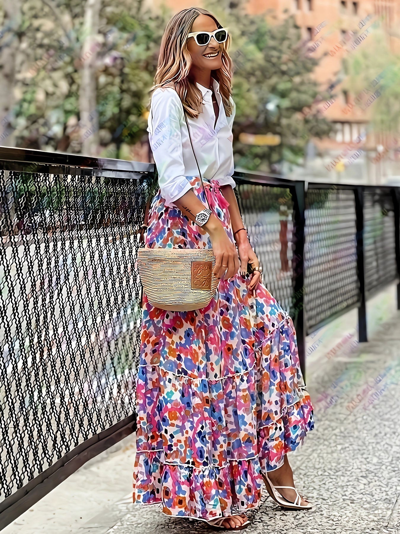 Lariful Floral Half Dress