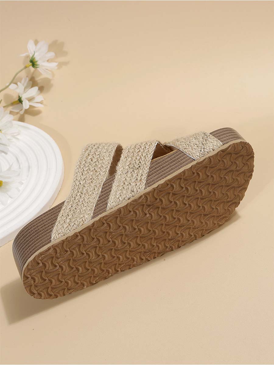 Lariful Woven Thick Sandals